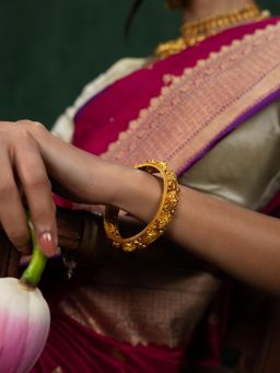 Shaya by CaratLane - Aira Bangle In Gold Plated 925 Silver