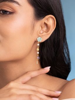Shaya by CaratLane - Bouquet Flower Earrings In 925 Silver