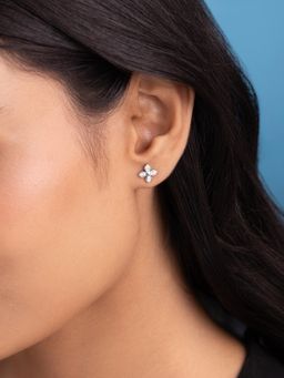 Shaya by CaratLane - Flora Earrings In 925 Silver