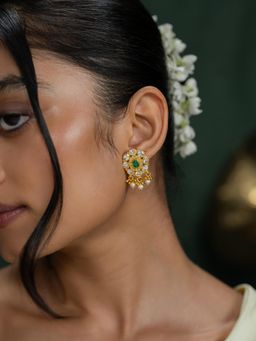 Shaya by CaratLane - Sarvada Earrings In Gold Plated 925 Silver