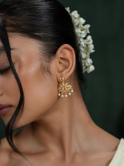 Shaya by CaratLane - Vanya Earrings In Gold Plated 925 Silver