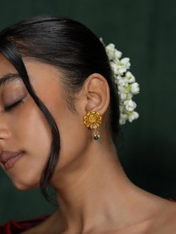 Shaya by CaratLane - Satya Earrings In Gold Plated 925 Silver