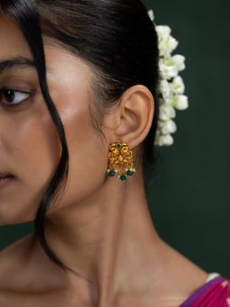 Shaya by CaratLane - Nitya Earrings In Gold Plated 925 Silver