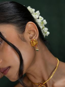Shaya by CaratLane - Anika Earrings In Gold Plated 925 Silver