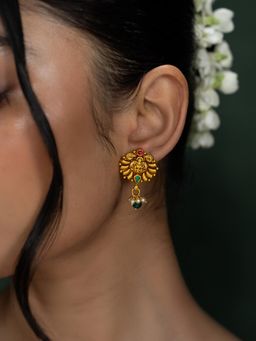 Shaya by CaratLane - Eshana Earrings In Gold Plated 925 Silver