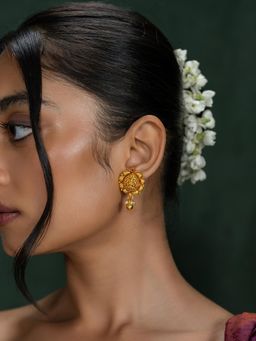 Shaya by CaratLane - Dhara Earrings In Gold Plated 925 Silver