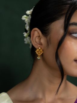 Shaya by CaratLane - Ananta Earrings In Gold Plated 925 Silver