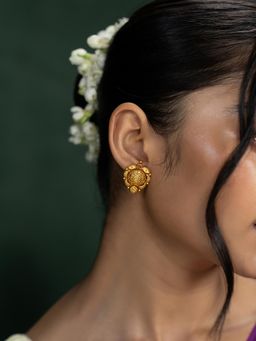 Shaya by CaratLane - Ritika Earrings In Gold Plated 925 Silver