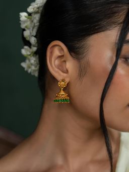 Shaya by CaratLane - Idhika Jhumka Earrings In Gold Plated 925 Silver