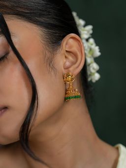 Shaya by CaratLane - Yashvi Jhumka Earrings In Gold Plated 925 Silver