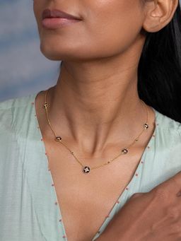 Shaya by CaratLane - Sajke Necklace In Gold Plated 925 Silver