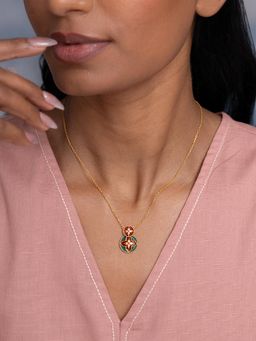 Shaya by CaratLane - Noor Necklace In Gold Plated 925 Silver