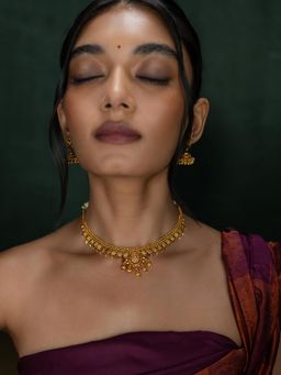 Shaya by CaratLane - Yashvi Necklace In Gold Plated 925 Silver