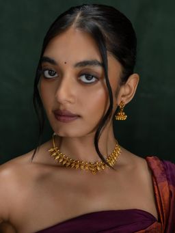 Shaya by CaratLane - Stuti Necklace In Gold Plated 925 Silver