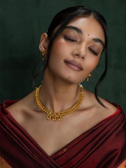 Shaya by CaratLane - Satya Necklace In Gold Plated 925 Silver