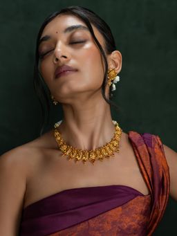 Shaya by CaratLane - Nitya Necklace In Gold Plated 925 Silver