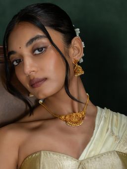 Shaya by CaratLane - Idhika Necklace In Gold Plated 925 Silver
