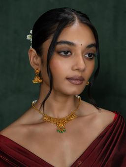 Shaya by CaratLane - Anika Necklace In Gold Plated 925 Silver
