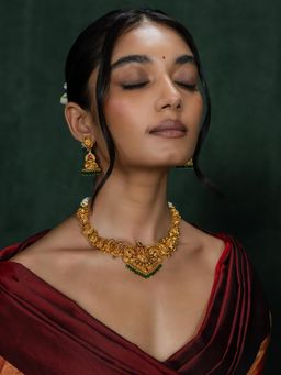 Shaya by CaratLane - Dhara Necklace In Gold Plated 925 Silver