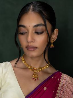 Shaya by CaratLane - Akshaya Necklace In Gold Plated 925 Silver