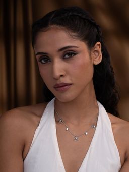 Shaya by CaratLane - Rosalind F Necklace In 925 Oxidised Silver
