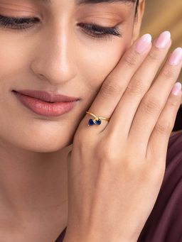 Shaya by CaratLane - Make It Happen Ring In Gold-Plated 925 Silver