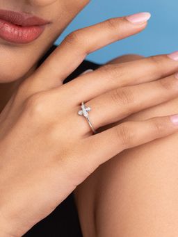 Shaya by CaratLane - Blossom Ring In 925 Silver