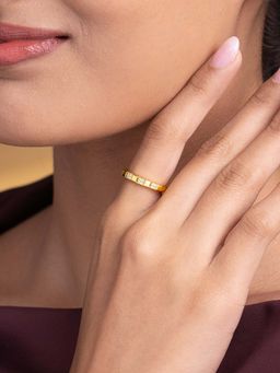 Shaya by CaratLane - Leap Of Faith Ring In Gold-Plated 925 Silver