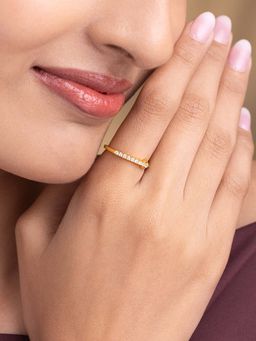 Shaya by CaratLane - Shooting Star Ring In Gold-Plated 925 Silver