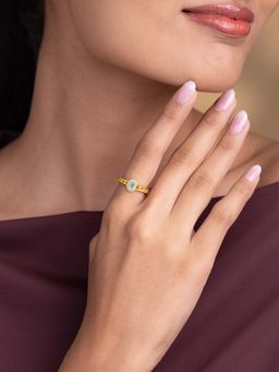 Shaya by CaratLane - Glory Ring In Gold-Plated 925 Silver