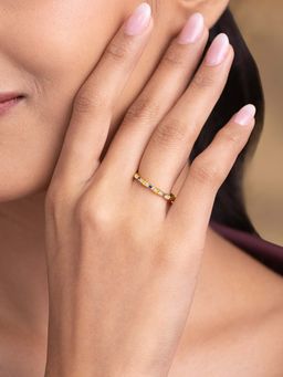 Shaya by CaratLane - Magnificent Ring In Gold-Plated 925 Silver