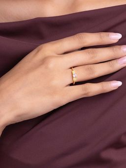 Shaya by CaratLane - Day Dream Ring In Gold-Plated 925 Silver