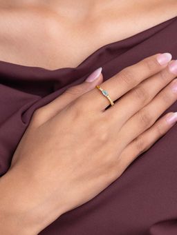 Shaya by CaratLane - Dual Band Ring In Gold-Plated 925 Silver