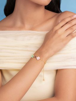 Shaya by CaratLane - Blossom Flower Bracelet In 925 Silver