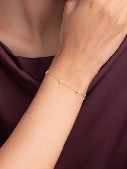 Shaya by CaratLane - Chain Of Love Bracelet In Gold-Plated 925 Silver