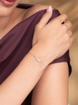 Shaya by CaratLane - Ray Of Love Bracelet In 925 Silver