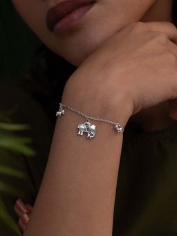 Shaya by CaratLane - The Compassionate Elephant Bracelet Crafted In 925 Silver