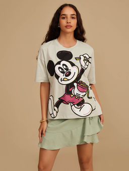 Kazo - Disney Mickey Mouse Printed T-Shirt
