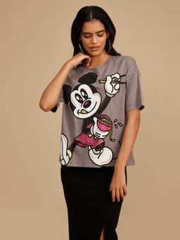 Kazo - Disney Mickey Mouse Printed T-Shirt