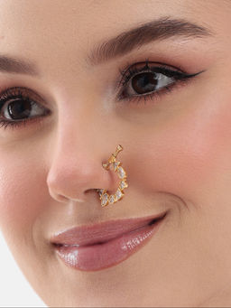 Nuyug - Gold Plated Fusion Nose Ring