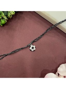 Digital Dress Room - Silver Plated Football Charm Thread Kids Rakhi For Raksha Bandhan