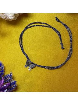 Digital Dress Room - Silver Plated Mini Butterfly Charm Pendant Thread Rakhi For Raksha Bandhan
