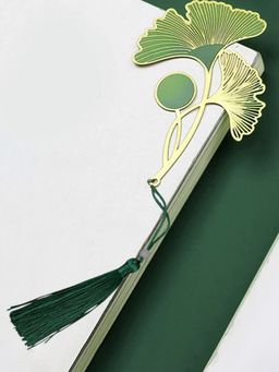 DecorTwist - Brass Flower Design Bookmark