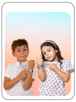 Spiky - Fun Digital Watch for Kids with Cute Animal Dial Shape - Black Dog