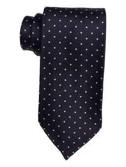 The Tie Hub - Blue with White Polka Open Tie Necktie