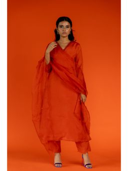 Silai Studio - Naarangi Kurta With Pant & Dupatta for Women (Set of 3)