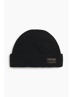 H&M - Men Black Rib-Knit Beanie