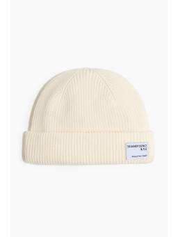 H&M - Men White Rib-Knit Beanie