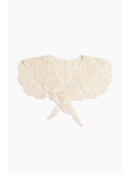 H&M - Women Beige Crochet-Look Knitted Scarf