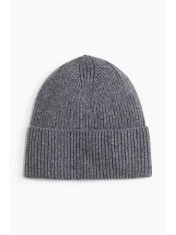 H&M - Women Grey Rib-Knit Beanie